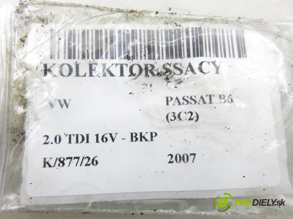 VW PASSAT B6 (3C2) SEDAN 2007 103,00 2.0 TDI 16V - BKP 1968,00 potrubí 03G129711AP
