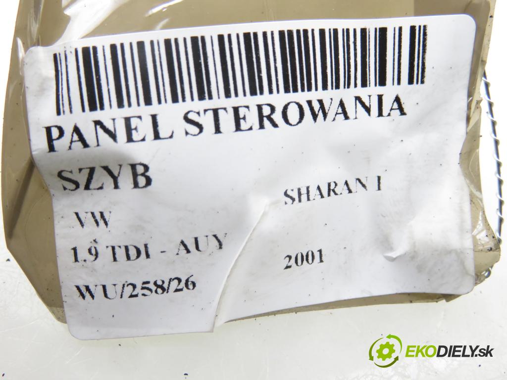 VW SHARAN (7M8, 7M9, 7M6) VAN 2001 85,00 1.9 TDI PD 115 - AUY 1896,00 Panel ovládania okien 7M3959857C ; YM2114A132BBW