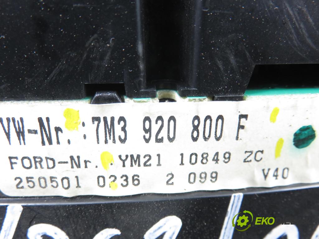 VW SHARAN (7M8, 7M9, 7M6) VAN 2001 85,00 1.9 TDI PD 115 - AUY 1896,00 Prístrojovka elektrický 7M3920800F ; YM2110849ZC