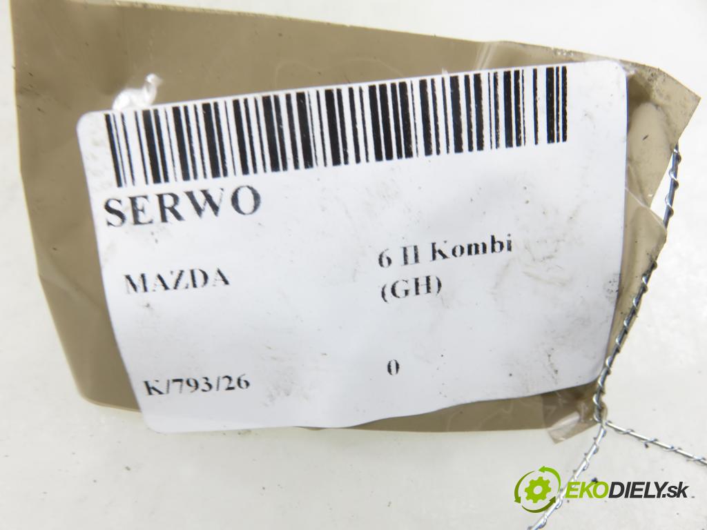 MAZDA 6 Kombi (GH) KOMBI 2009 103,00 2.0 MZR-CD - RF7J 1998,00 Posilovač GAM743800 ; 0204023797 (Servočerpadlo)