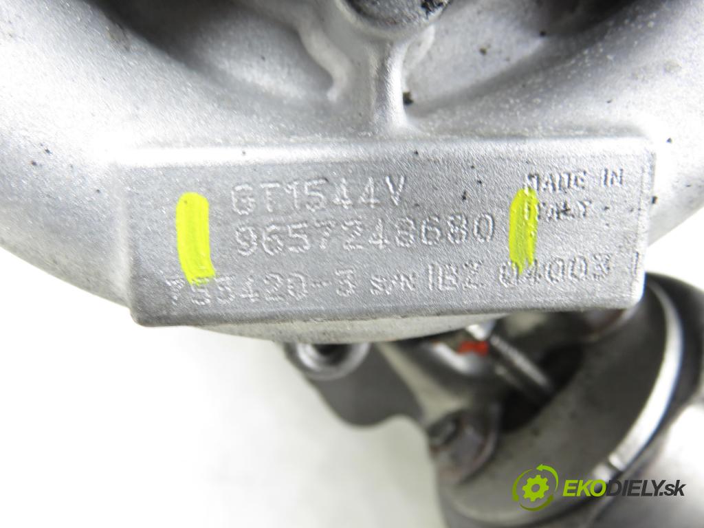 PEUGEOT 407 SW (6E_) KOMBI 2006 80,00 1.6 HDi 110 - 9HZ (DV6TED4) 1560,00 Turbodúchadlo 9657248680 (Turbodúchadlo (kompletné))