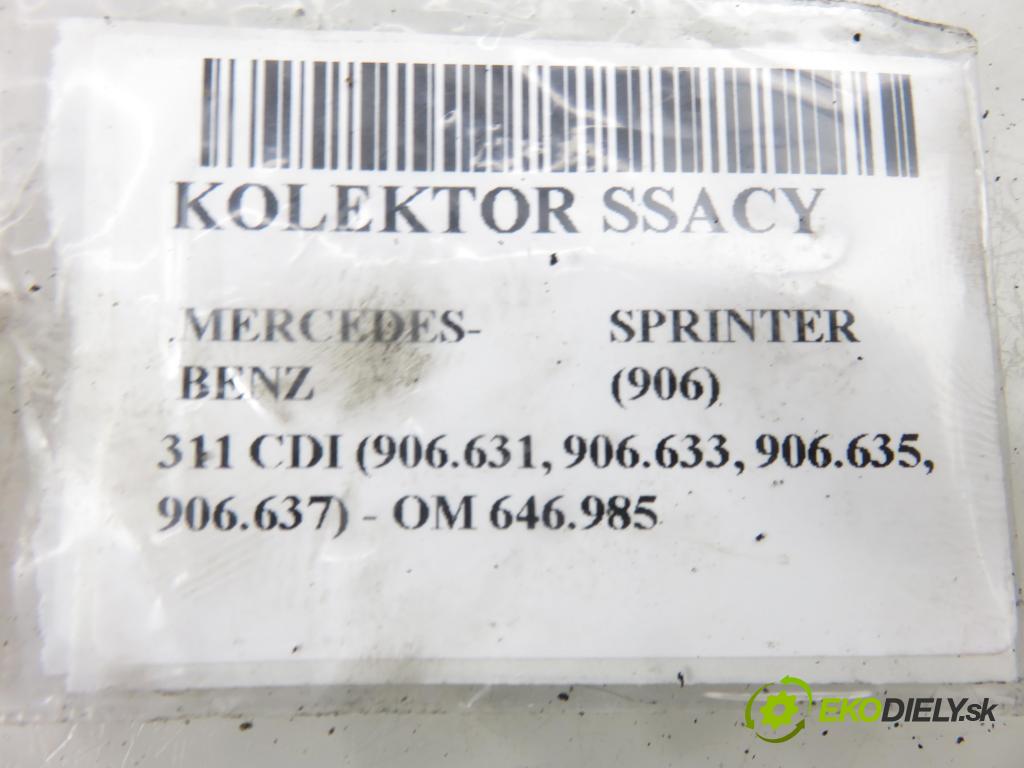 MERCEDES-BENZ SPRINTER 3,5-t Skrzynia (906) FURGON 2007 80,00 311 CDI (906.631, 906.633, 906.635, 906.637) - OM 2148,00 Potrubie 6461420179 ; 6460901637