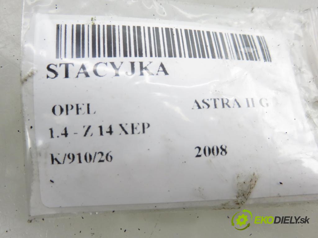 OPEL ASTRA G liftback (T98) HB 2008 66,00 1.4 - Z 14 XEP 1364,00 spínačka 90589313 ; 90589389 ; 5WK4763 (Spínací skříňka)