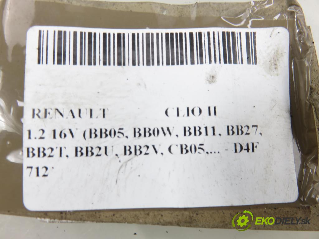 RENAULT CLIO II (BB_, CB_) HB 2001 55,00 1.2 16V 75 - D4F 712 1149,00 Ventilátor vetráku