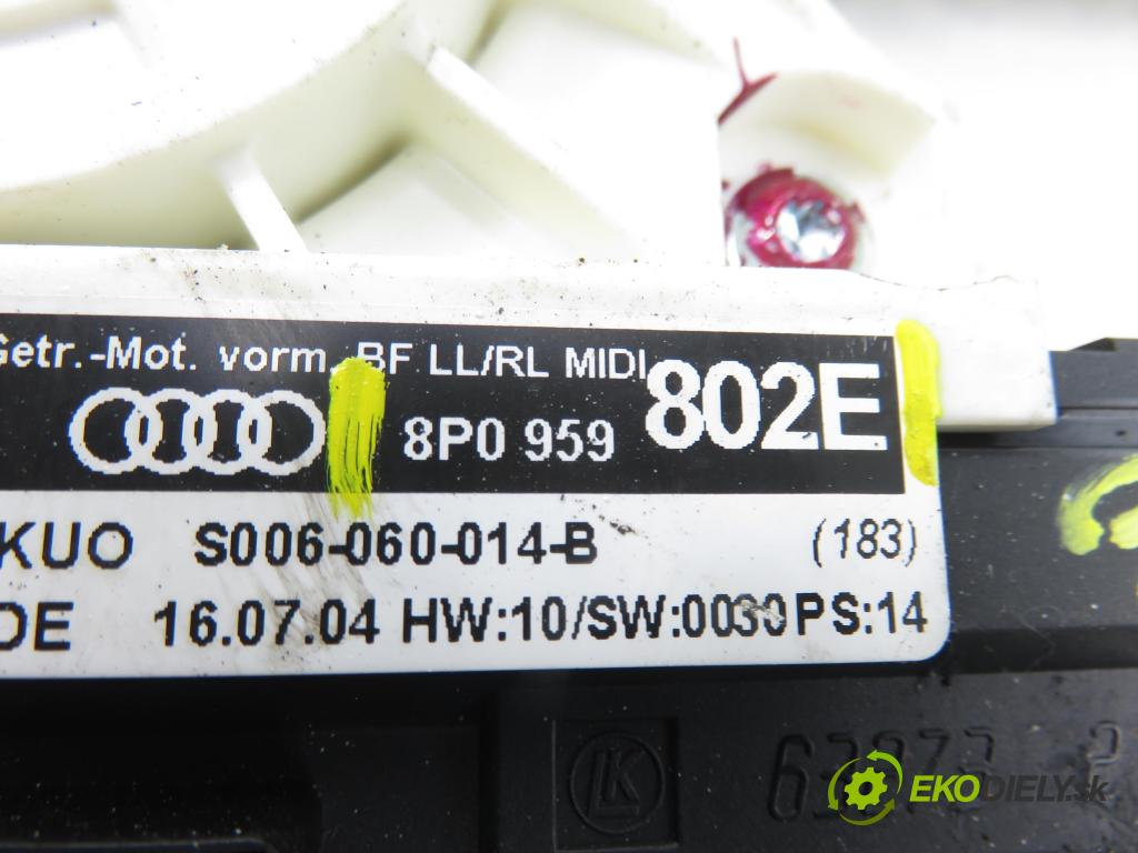AUDI A3 Sportback (8PA) HB 2005 103,00 2.0 TDI 16V - BKD 1968,00 Mechanizmus okien 8P0959802E ; 8P0959802A