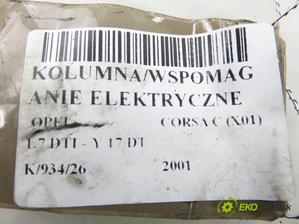OPEL CORSA C (X01) HB 2001 55,00 1.7 DTI - Y 17 DT 1686,00 SLOUPEC / PODPORA elektrický 24463940 ; 24463937 ; Q1T17772MZZ