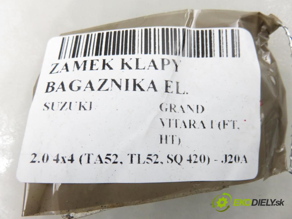 SUZUKI GRAND VITARA I (FT, HT) SUV 2003 94,00 2.0 4x4 (TA52, TL52, SQ 420) - J20A 1995,00 zámok dverí kufor EL.