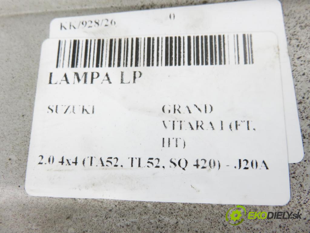 SUZUKI GRAND VITARA I (FT, HT) SUV 2003 94,00 2.0 4x4 (TA52, TL52, SQ 420) - J20A 1995,00 Svetlo LP