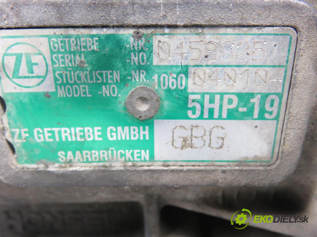 AUDI A4 (8E2, B6) SEDAN 2002 132,00 2.5 TDI quattro - AKE 2496,00 převodovka AUTOMATICKÝ GBG ; 5HP19