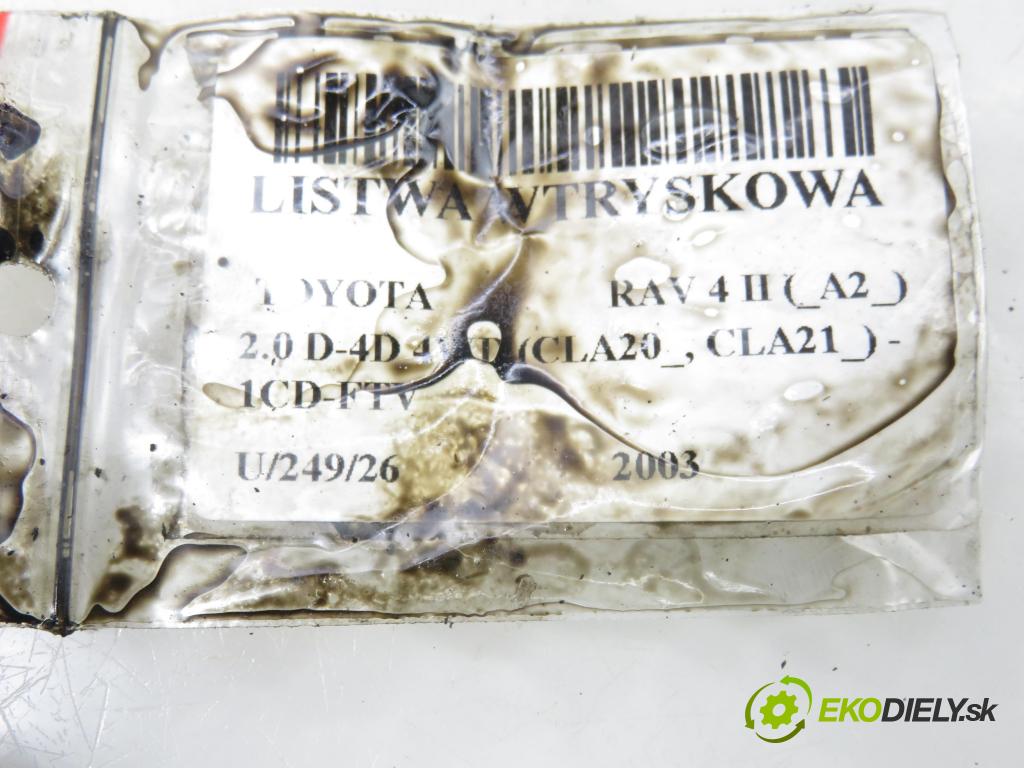 TOYOTA RAV 4 II (_A2_) SUV 2003 85,00 2.0 D-4D 4WD 116 - 1CD-FTV 1995,00 Lišta vstrekovacia 8945812020 (Vstrekovacia lišta)