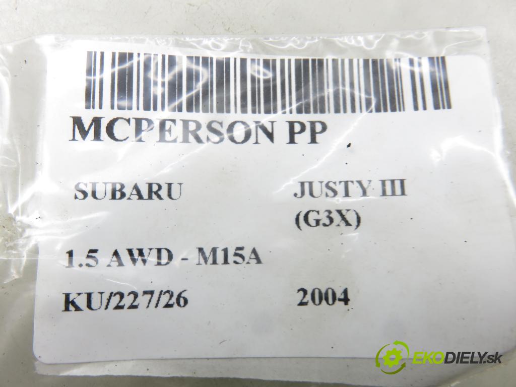 SUBARU JUSTY III (G3X) MINIVAN 2004 79,00 1.5 AWD - M15A 1490,00 MCPERSON PP