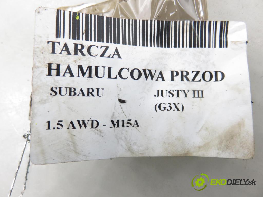 SUBARU JUSTY III (G3X) MINIVAN 2004 79,00 1.5 AWD - 99 M15A 1490,00 lamela kotouč brzdová PŘEDNÍ: 