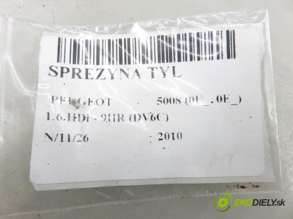 PEUGEOT 5008 (0U_, 0E_) VAN 2010 82,00 1.6 HDi - 9HR (DV6C) 1560,00 Pružina ZADNÍ: 