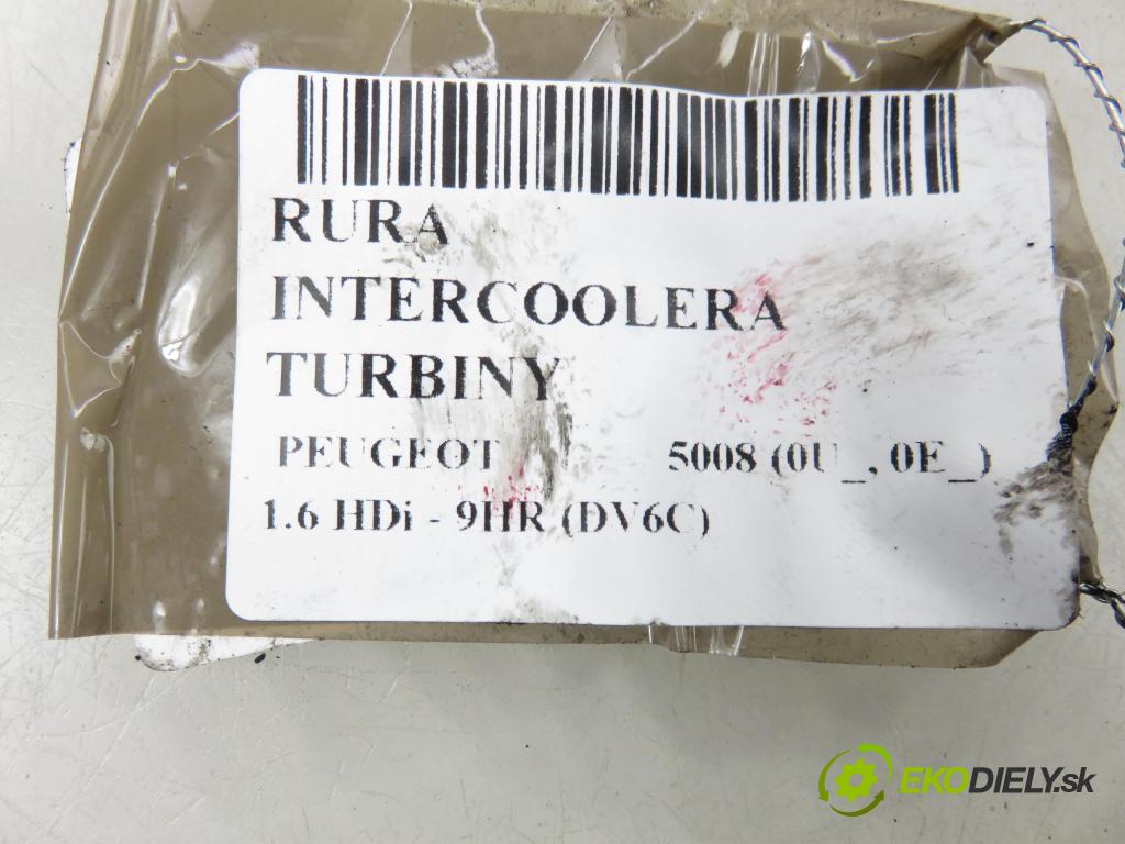 PEUGEOT 5008 (0U_, 0E_) VAN 2010 82,00 1.6 HDi - 9HR (DV6C) 1560,00 Rúra intercoolera turba 