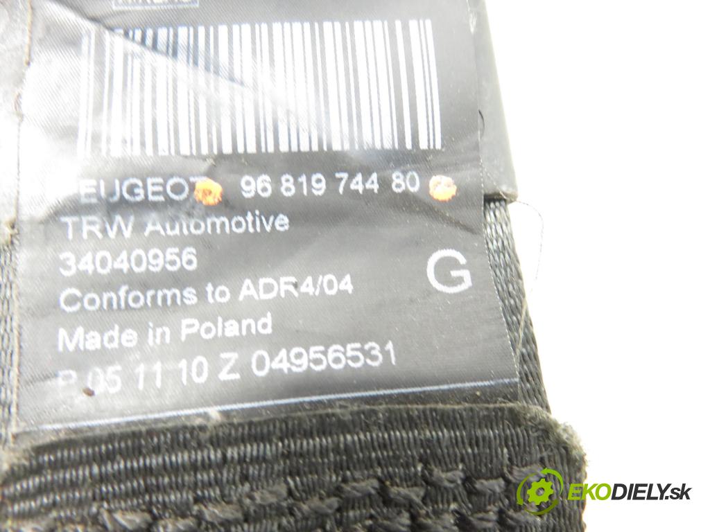PEUGEOT 5008 (0U_, 0E_) VAN 2010 82,00 1.6 HDi - 9HR (DV6C) 1560,00 Držiak bezpečnostný LP 9681974480
