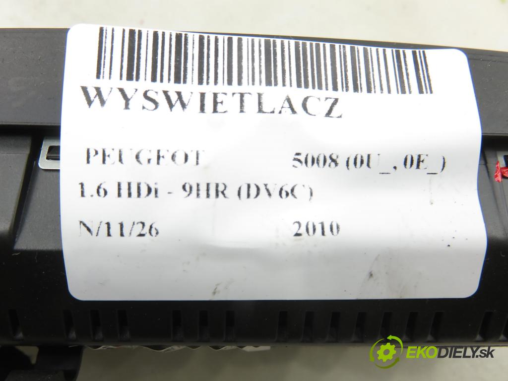 PEUGEOT 5008 (0U_, 0E_) VAN 2010 82,00 1.6 HDi - 9HR (DV6C) 1560,00 ZOBRAZIT: 9675859580