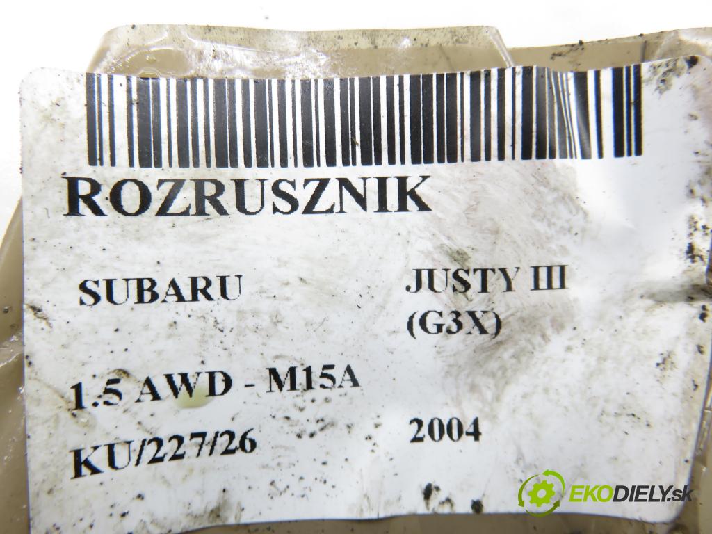 SUBARU JUSTY III (G3X) MINIVAN 2004 79,00 1.5 AWD - 99 M15A 1490,00 startér 3110080G1 (Startér)