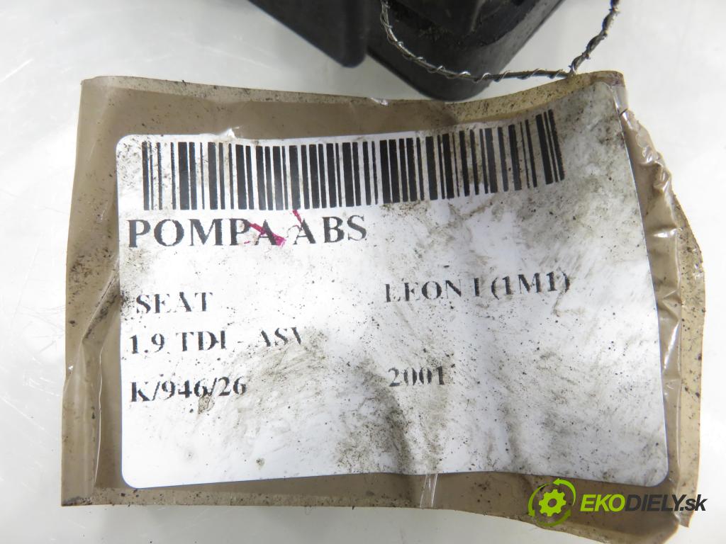 SEAT LEON (1M1) HB 2001 81,00 1.9 TDI - ASV 1896,00 Pumpa ABS 1C0907379E ; 10096003133 (Pumpa ABS)