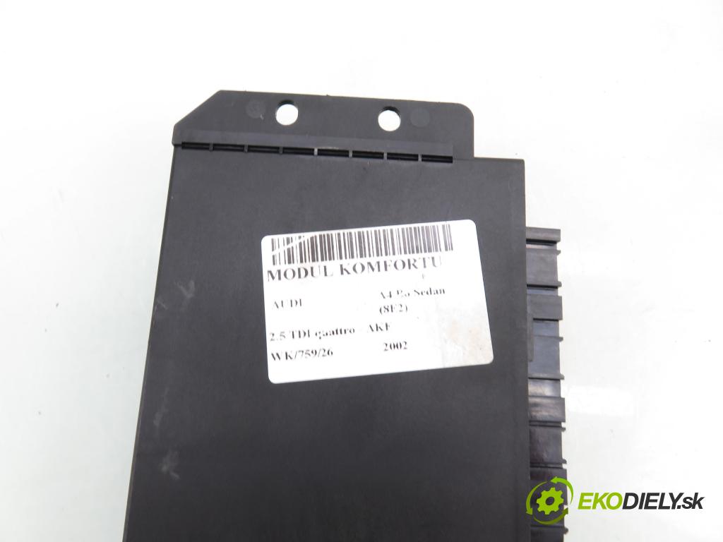AUDI A4 (8E2, B6) SEDAN 2002 132,00 2.5 TDI V6 180 quattro - AKE 2496,00 MODUL komfortu 8E0959433AT