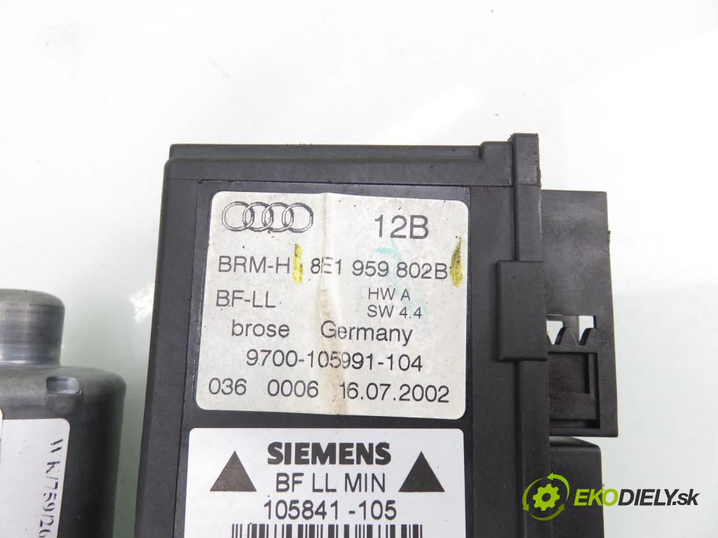 AUDI A4 (8E2, B6) SEDAN 2002 132,00 2.5 TDI quattro - AKE 2496,00 motorek sťahovaní oken PP 8E1959802B ; 5WK47006CBF