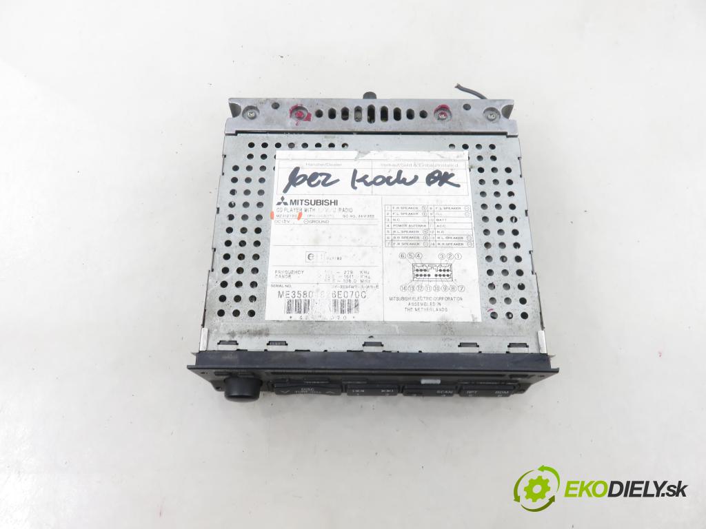 MITSUBISHI PAJERO PININ (H6_W, H7_W) TERENOWY 2005 84,00 1.8 (H76W, H66W) - 4G93 (SOHC 16V) 1834,00 RADIO CD MZ312720