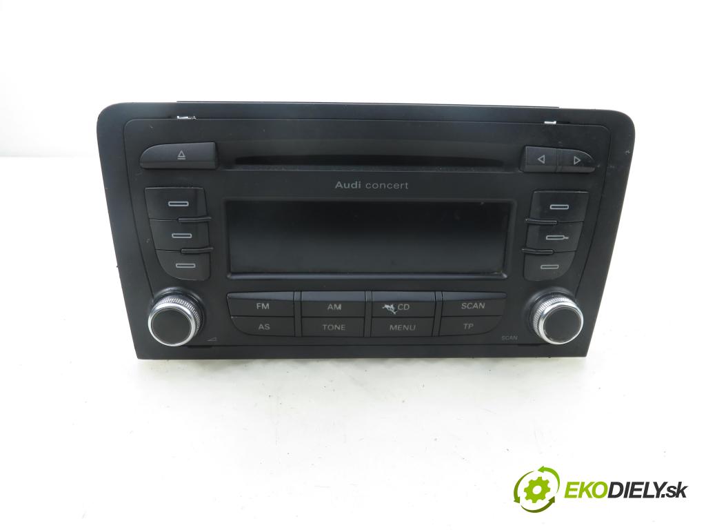 AUDI A3 (8P1) HB 2003 77,00 1.9 TDI - BKC 1896,00 RADIO CD 8P0035186G