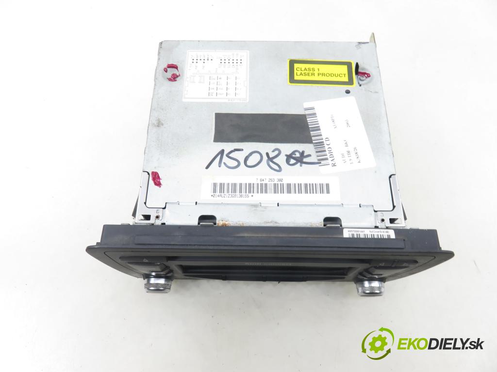 AUDI A3 (8P1) HB 2003 77,00 1.9 TDI - BKC 1896,00 RADIO CD 8P0035186G