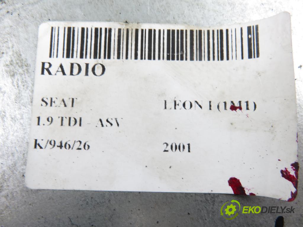 SEAT LEON (1M1) HB 2001 81,00 1.9 TDI - ASV 1896,00 RADIO 1M0035186D
