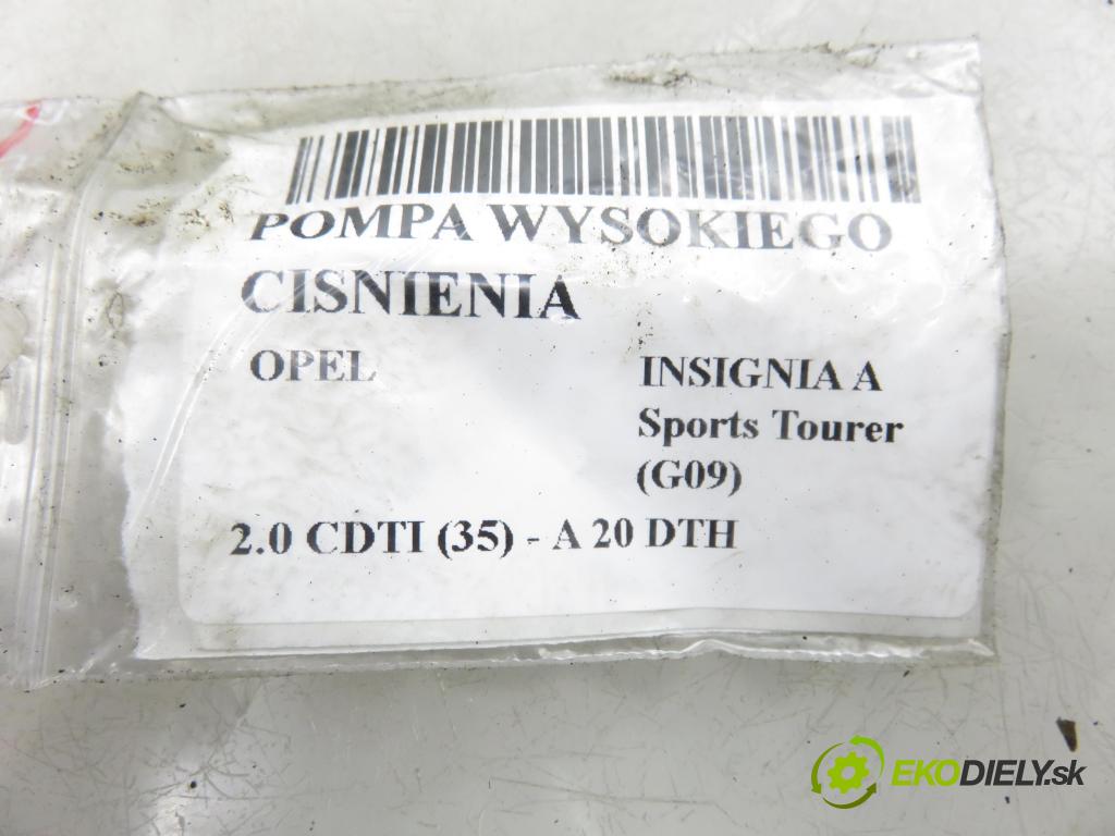 OPEL INSIGNIA A Sports Tourer (G09) KOMBI 2011 118,00 2.0 CDTI 160 - A 20 DTH 1956,00 Pumpa vysokého tlaku 55571005 ; 0445010193 ; 0281400680