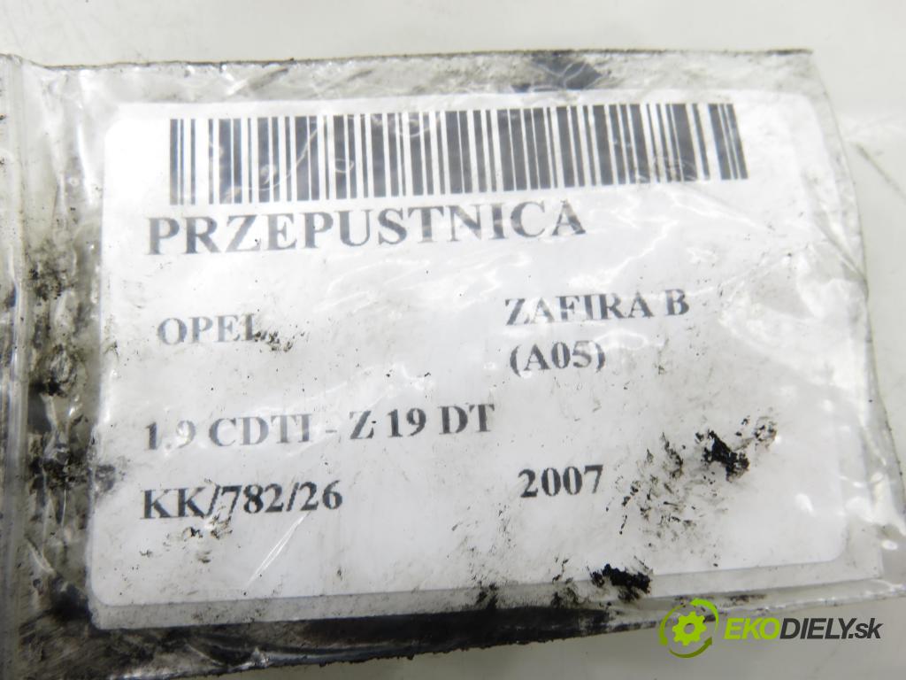 OPEL ZAFIRA B (A05) MINIVAN 2007 88,00 1.9 CDTI - Z 19 DT 1910,00 Škrtiaca klapka 48CPD1 ; 48CPD1E (Škrtiaca klapka)