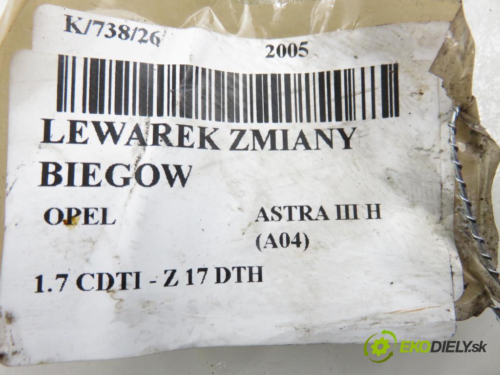 OPEL ASTRA H (A04) HB 2005 74,00 1.7 CDTI - Z 17 DTH 1686,00 ZVEDÁK: 55350247DQ