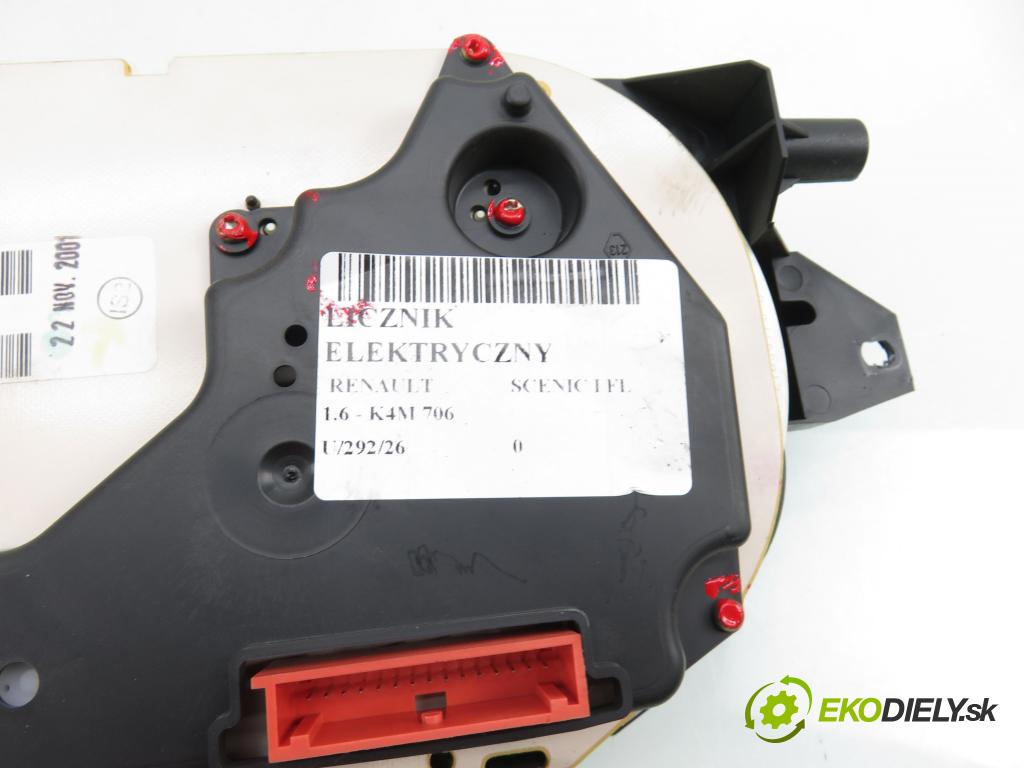 RENAULT SCENIC I (JA0/1_) MINIVAN 2001 79,00 1.6 - K4M 706 1598,00 Prístrojovka elektrický P8200071820