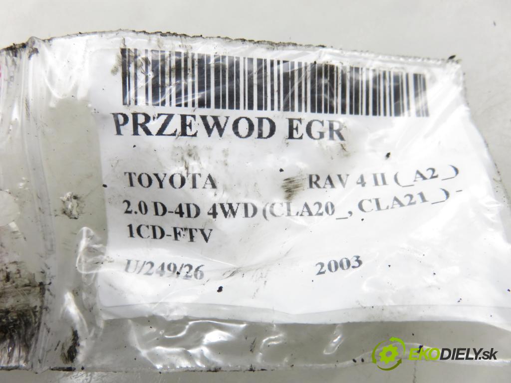 TOYOTA RAV 4 II (_A2_) SUV 2003 85,00 2.0 D-4D 4WD 116 - 1CD-FTV 1995,00 trubka EGR