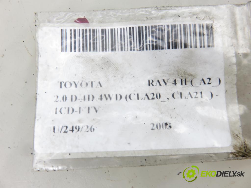 TOYOTA RAV 4 II (_A2_) SUV 2003 85,00 2.0 D-4D 4WD 116 - 1CD-FTV 1995,00 VENTIL: VAKUUM: 8942120210 ; 0798005130
