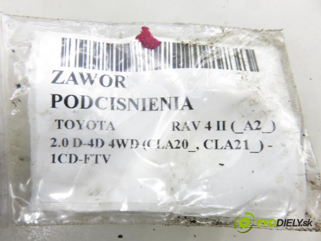 TOYOTA RAV 4 II (_A2_) SUV 2003 85,00 2.0 D-4D 4WD (CLA20_, CLA21_) - 1CD-FTV 1995,00 VENTIL VAKUUM: 2581927040 ; 1397000770