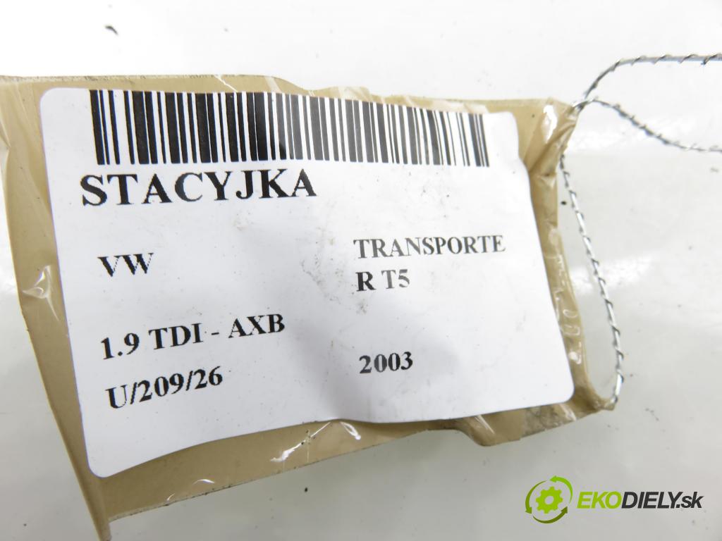 VW TRANSPORTER V Autobus (7HB, 7HJ, 7EB, 7EJ, 7EF, 7EG, 7HF, 7E BUS 2003 77,00 1.9 TDI - AXB 1896,00 spinačka 4B0905851C (Spínacia skrinka)