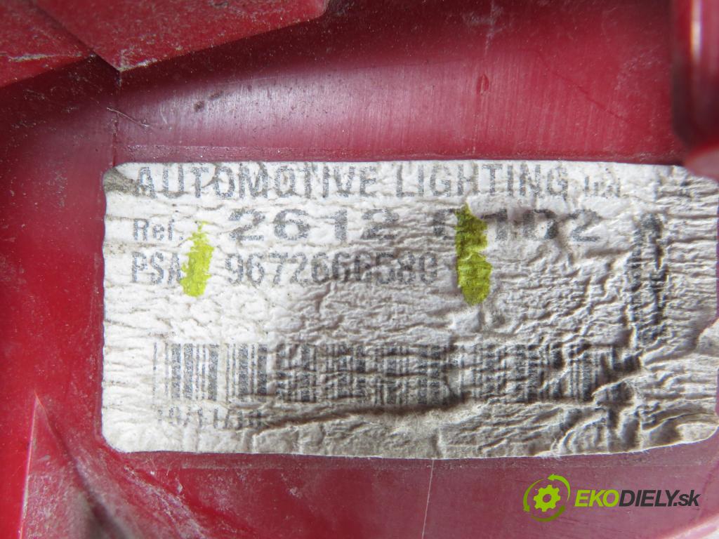 PEUGEOT 5008 (0U_, 0E_) VAN 2010 82,00 1.6 HDi - 9HR (DV6C) 1560,00 Svetlo ľavé zadné 9672666580