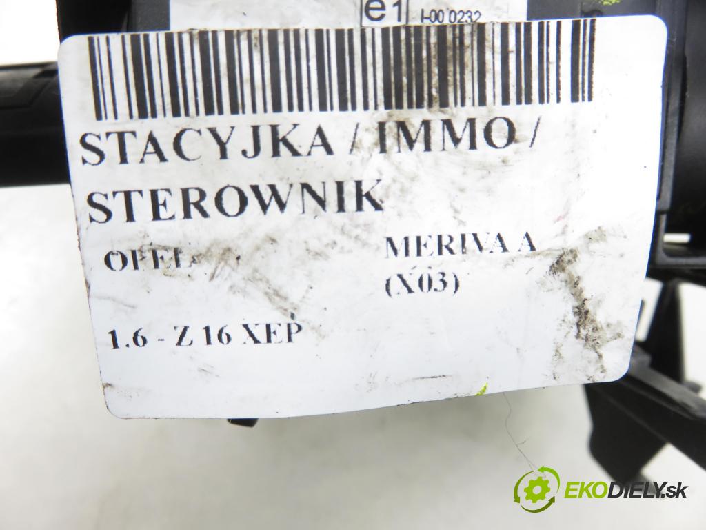 OPEL MERIVA A nadwozie wielkoprzestrzenne (MPV) (X03) HB 2003 77,00 1.6 16V 105 - Z 16 XEP 1598,00 spínačka 24445098 ; 5WK4763 (Spínací skříňka)