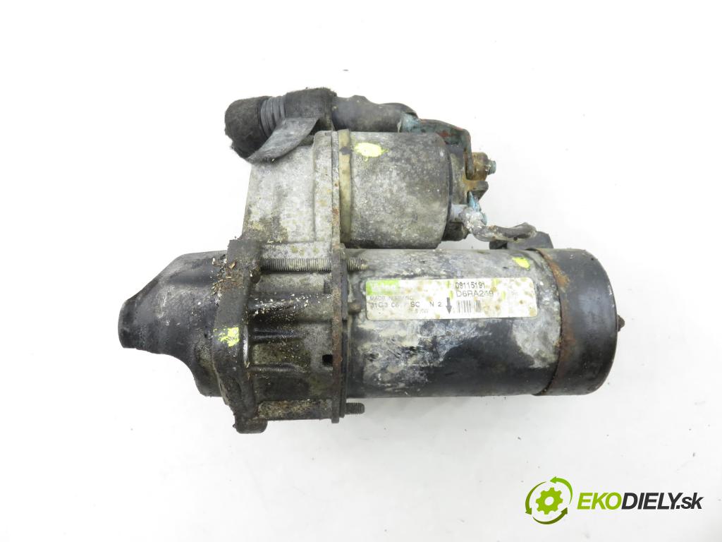 OPEL MERIVA A nadwozie wielkoprzestrzenne (MPV) (X03) HB 2003 77,00 1.6 16V 105 - Z 16 XEP 1598,00 Štartér D6RA249 ; 09115191 (Štartér)