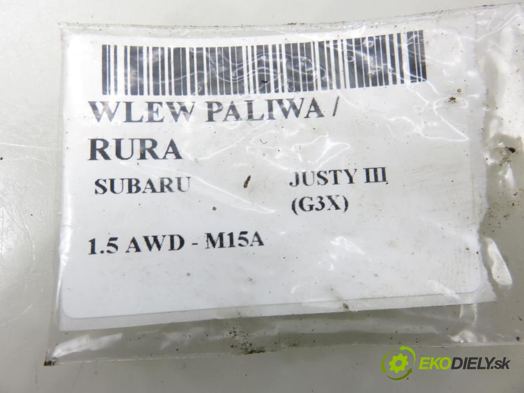 SUBARU JUSTY III (G3X) MINIVAN 2004 79,00 1.5 AWD - 99 M15A 1490,00 hrdlo nádrže paliva / Rúra