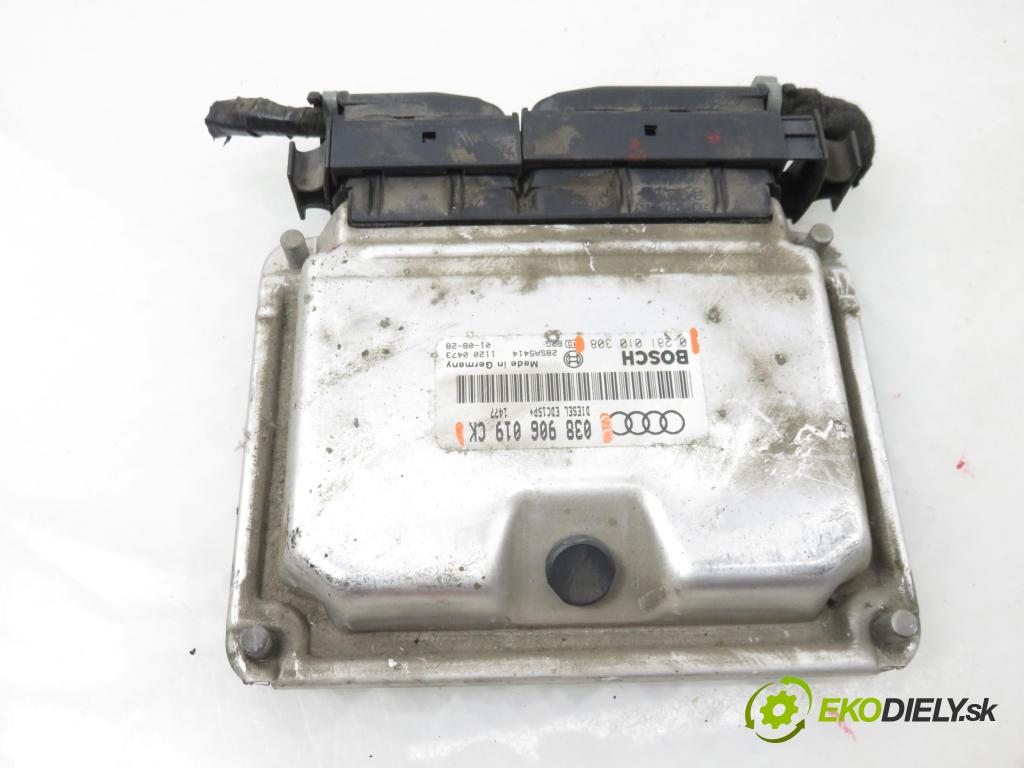 AUDI A3 (8L1) HB 2001 96,00 1.9 TDI PD 130 - ASZ 1896,00 řídící jednotka motora 0281010308 ; 038906019CK