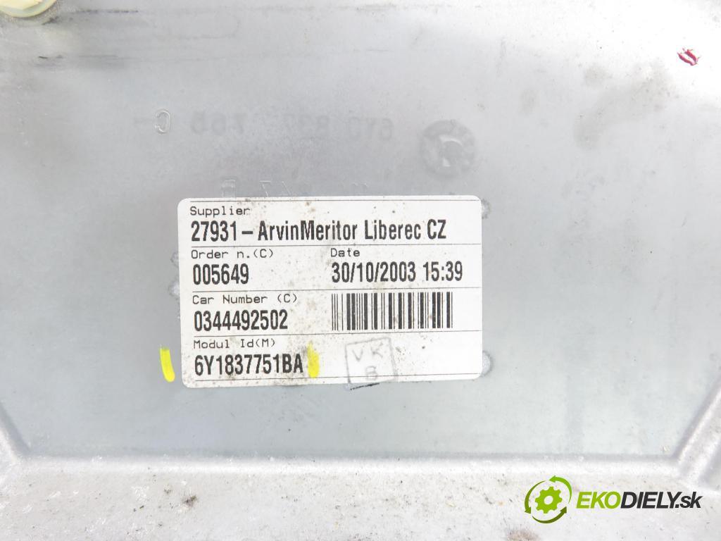 SKODA FABIA I Combi (6Y5) KOMBI 2003 74,00 1.9 TDI - ATD 1896,00 mechanismus oken 6Q1959801A ; 400756A ; 6Y1837751BA