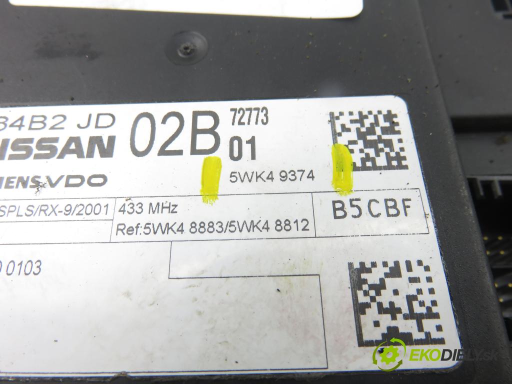 NISSAN QASHQAI / QASHQAI +2 I (J10, JJ10) CROSSOVER 2007 104,00 2.0 AWD 141 - MR20DE 1997,00 MODUL komfortu 5WK49374