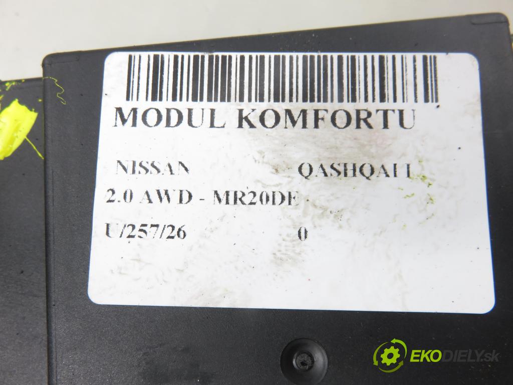NISSAN QASHQAI / QASHQAI +2 I (J10, JJ10) CROSSOVER 2007 104,00 2.0 AWD 141 - MR20DE 1997,00 MODUL komfortu 5WK49374
