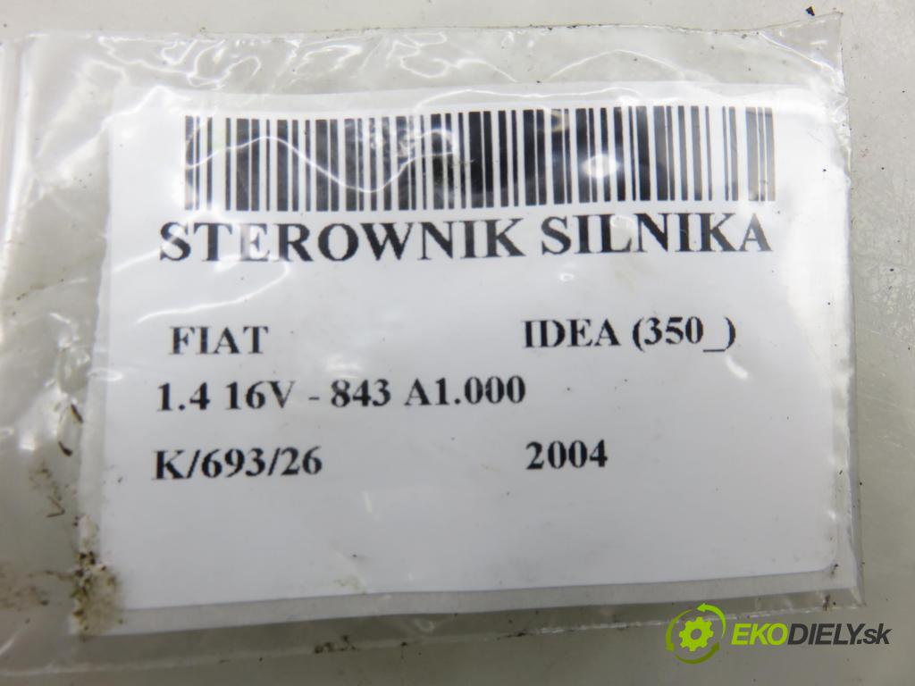 FIAT IDEA (350_) MINIVAN 2004 70,00 1.4 16V - 843 A1.000 1368,00 Riadiaca jednotka Motor ME73H4F022 ; 0261208206