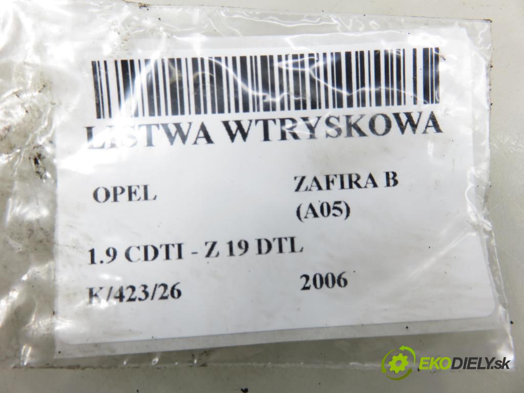 OPEL ZAFIRA B (A05) MINIVAN 2006 74,00 1.9 CDTI - Z 19 DTL 1910,00 lišta vstřikovací 0445214056 ; 55200266 ; 0281002507 (Vstřikovací lišta)