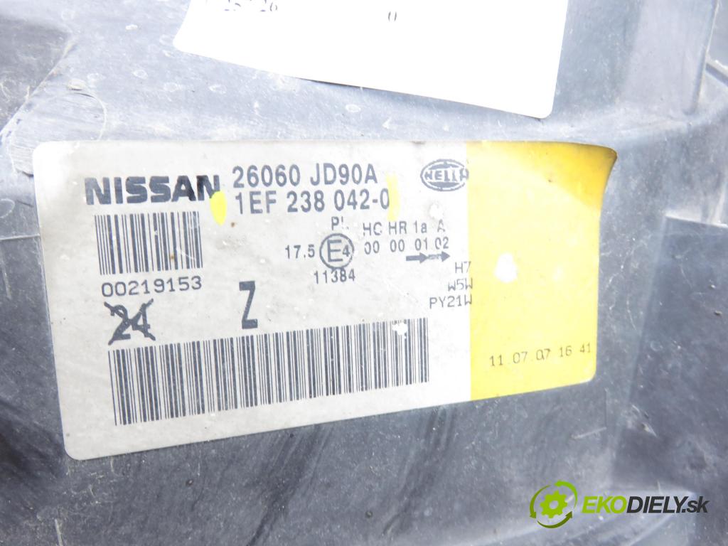 NISSAN QASHQAI / QASHQAI +2 I (J10, JJ10) CROSSOVER 2007 104,00 2.0 AWD - MR20DE 1997,00 Svetlo LP 1EF238042
