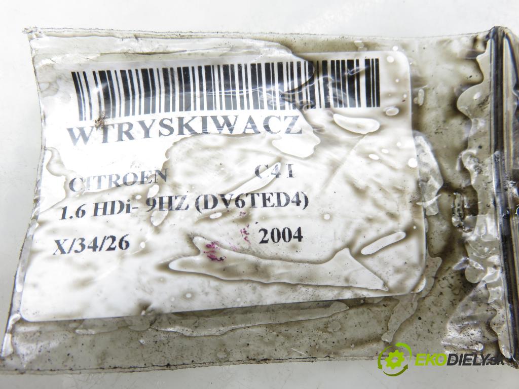 CITROEN C4 I (LC_) HB 2004 80,00 1.6 HDi 109 - 9HZ (DV6TED4) 1560,00 vstrekovač 0445110259 (Vstrekovač paliva)