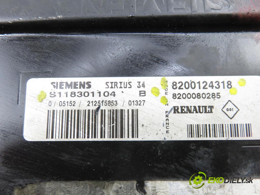 RENAULT SCENIC I (JA0/1_) MINIVAN 2001 79,00 1.6 - K4M 706 1598,00 Riadiaca jednotka Motor 8200124318 ; 8200080285 ; S118301104B