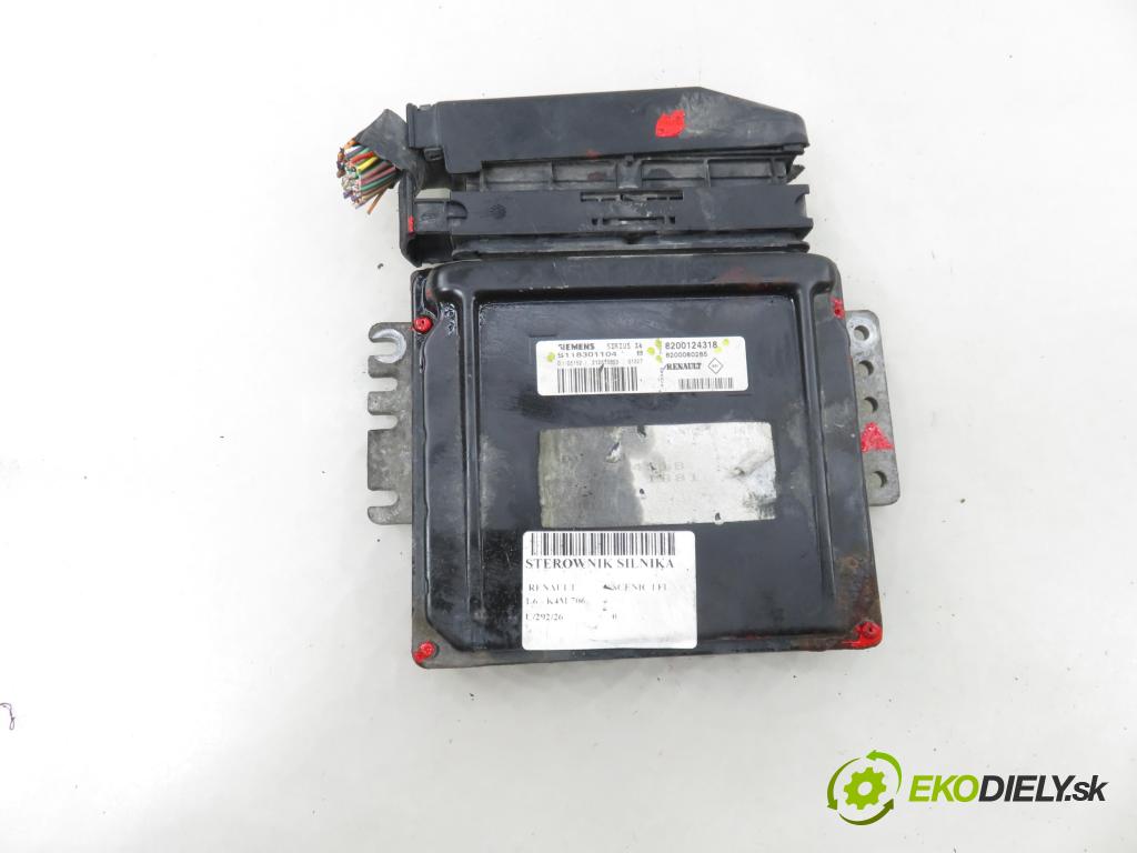 RENAULT SCENIC I (JA0/1_) MINIVAN 2001 79,00 1.6 - K4M 706 1598,00 Riadiaca jednotka Motor 8200124318 ; 8200080285 ; S118301104B